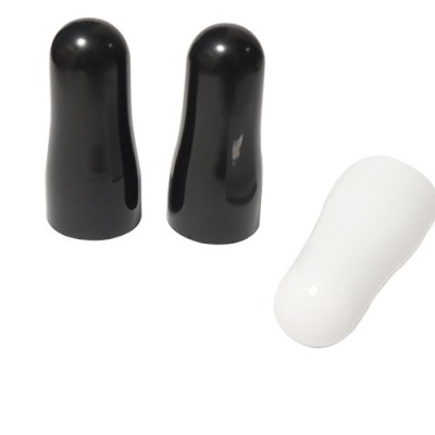 Factory direct selling hot black round glass gel polish long nail polish bottle