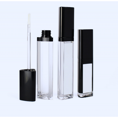 empty lipgloss containers  LED lights wholesale cosmetic package empty lipgloss tube containers with brush