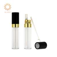 Two Applicators Brush Unique Empty Dual Use Double Tube Lips Lipgloss Containers With Mirror